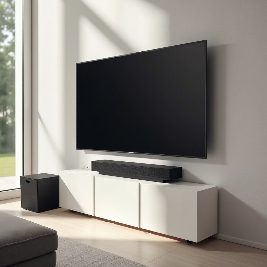 soundbar atmos cu subwoofer