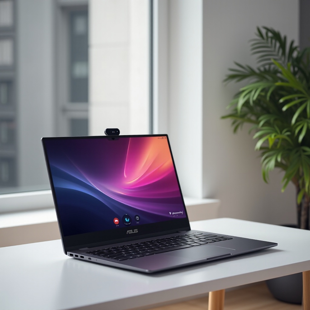 лаптоп Asus с уеб камера