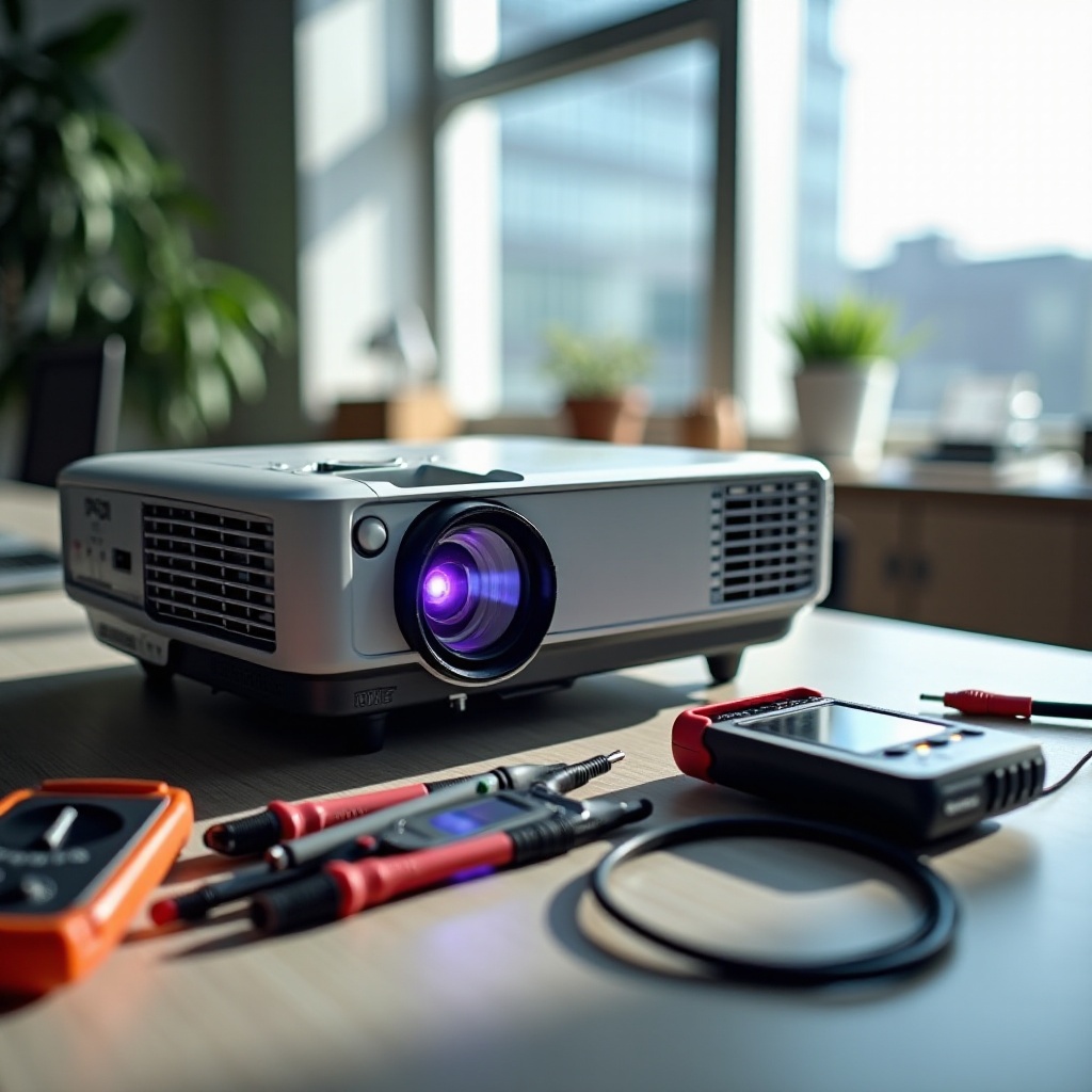 проекторът epson не се включва